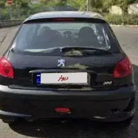 ۲۰۶ تیپ ۵ مشکی مدل ۹۷ بدون رنگ فوق العاده سالم