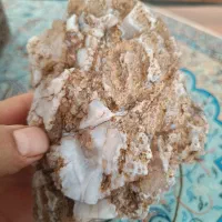 سنگ عقیق اصل کبود و سفید معدنی