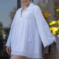 پیراهن خامه دوزی آستردار