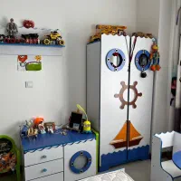 سرویس کامل تخت و کمد و تشک و میز کودک تا نوجوانی|تخت و سرویس خواب|چالوس, |دیوار