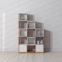 کتابخانه مدرن طرح B706|کتابخانه، شلف، قفسه‌های دیواری|یزد, |دیوار