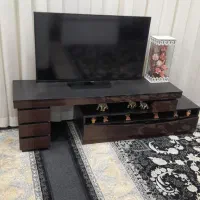 میز تلویزیون قهوه ای فندقی|میز تلویزیون|قم, حاج زینل|دیوار