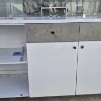 فروش دو یخچال مغازه یک میز ام دی اف
