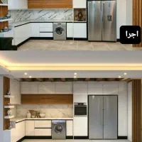 تعمیرات کابینت وساخت کابینت کمددیواری.دستمزدی.متری|جاکفشی، کمد، دراور|قروه, |دیوار