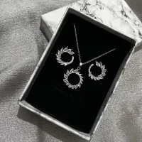 اکسسوری نیم ست جواهری نقره