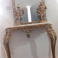آیینه کنسول و شمعدونی|مبلمان خانگی و میز عسلی|الشتر, |دیوار