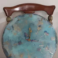 ساعت رزین دیواری طرح دریا|ساعت دیواری و تزئینی|ری, دیلمان|دیوار