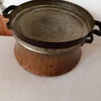 قابلمه مسی بزرگ 10 12 نفره قدیمی|ظروف پختوپز|بروجرد, |دیوار