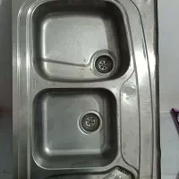 سینک ظرفشویی سالم بزرگ محکم در حد نو