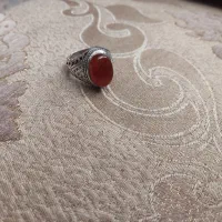 انگشتر نقره فاخر نگین عقیق یمن|جواهرات|میانه, |دیوار