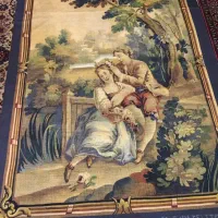 تپستری طرح کوبلن آنتیک فرانسوی تابلو نقاشی بکدراپ|کلکسیون اشیاء عتیقه|تهران, فرمانیه|دیوار