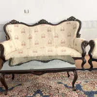 مبل سلطنتی ۹ نفره با میز و روکش