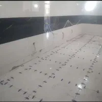 کاشی کار دوغابی و چسبی وسنگ پله