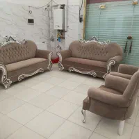 مبل تمام چوب رنگ سفید|مبلمان خانگی و میز عسلی|ارومیه, |دیوار