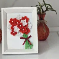 قاب گل برجسته با قابلیت عکس و متن دلخواه