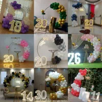 دکور تولد طاق بادکنک ارایی فینگرفود گل ارایی حجله