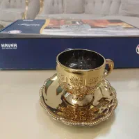 فنجان نعلبکی طلایی / هدیه کادویی