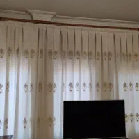 پرده حریر طرحدار|پرده، رانر، رومیزی|تهران, سید خندان (جلفا)|دیوار