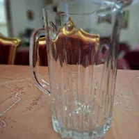پارچ  آب کریستال   . تنگ  دوغ خوری  .