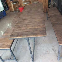 میزچوبی،صندلی پلاستیکی،پاچال،صندلی اپنی|کافی‌شاپ و رستوران|مشهد, کاظم آباد|دیوار