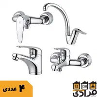 *شیرآلات ست ۴ تایی،قیمتش عالیه*|مصالح و تجهیزات ساختمان|رشت, گیل|دیوار