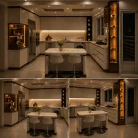 طراح حرفه ای کابینت و تی وی وال،قبل و بعد