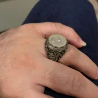 انگشتر نقره و در نایاب نجف