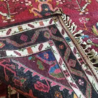 قالی دست بافت طرح ونقشه حسین اباد|فرش|ماهیدشت, |دیوار