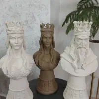 سه عدد مجسمه ی شطرنج