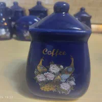 سرویس پا سماوری سورمه ای طرح طاووس|ظروف سرو و پذیرایی|قم, سنگ بند|دیوار