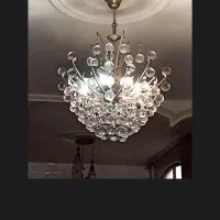 ۲عدد لوستر کریستال ۸شاخه و ۴عدد دیواری کریستال|لوستر و چراغ آویز|کرج, کوی مدرس|دیوار