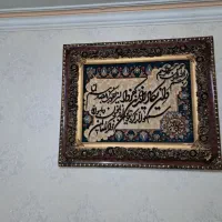 تابلو فرش دستبافت ان یکاد  گل ابریشمی