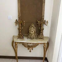 آیینه شمعدان برنز