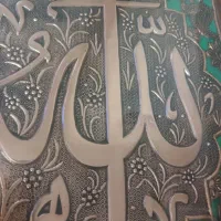 تابلوخاتم مس معرق سیاه قلم و دو یخدان ژاپن قدیمی