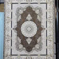 فرش آفرود ۱۰۰۰شانه زمرد کویر کاشان تراکم ۳۰۰۰نخی|فرش|شیراز, فرگاز|دیوار