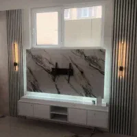 کناف کنافکار تی‌وی وال نقاش‌بازسازی دکوراسیون|خدمات پیشه و مهارت|چناران, |دیوار