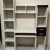 کتابخانه و میز کامپیوتر ام دی اف شرکتی