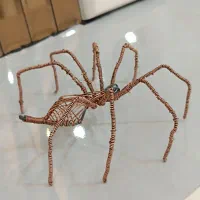 مجسمه سیمی عنکبوت|مجسمه، تندیس، ماکت|محمدشهر, ولدآباد|دیوار