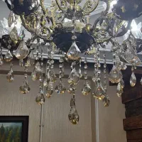 لوستر و ساعت برنجی|لوستر و چراغ آویز|لاهیجان, کوی خزر|دیوار