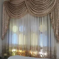 سه عدد پرده همراه باوالان و میل پرده|پرده، رانر، رومیزی|صومعهسرا, |دیوار