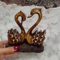 مجسمه قو طرح چوب فروش فوری
