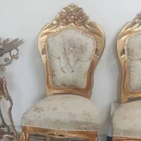 مبل سلطنتی 9نفره چوب راش بارویه سالم