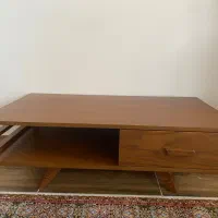 میز جلو مبلی چوب گردویی