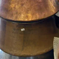 دیگ مسی قدیمی|کلکسیون اشیاء عتیقه|قم, چهل اختران|دیوار