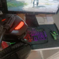 کامپیوتر گیم کامل  مانیتور اسپیکر کیبورد موس و...