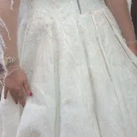 لباس عروس سایز ۳۶تا ۴۲ پشتشم بندیه|لباس|خوی, |دیوار