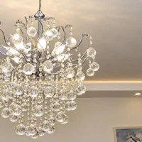 لوستر ۸ شاخه کریستالی
