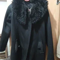 سویی شرت مشکی طرح  چرم