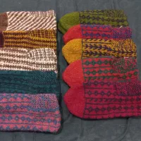 جوراب دستبافت / گیوه / جوراب / دستبافت|لباس|اردبیل, |دیوار