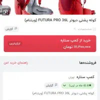 کوله کوهنوردی دیوتر ویتنام اصل|کوهنوردی و کمپینگ|شیراز, میرزاکوچک خان|دیوار